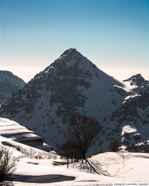 Good Morning  LEBANON 🇱🇧 me Winter  Mountains  Mountain  Snow  White ... (El Laklouk, Mont-Liban, Lebanon)