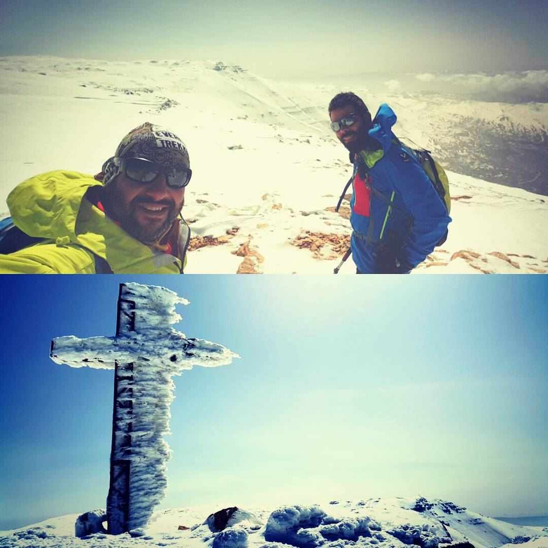 Good morning Lebanon skitouring  skinup  mzaar with @eddysaab... (Mzaar 2400m)