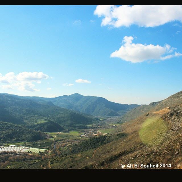 Good morning  mountain  valley  green  sky  skyporn  lebanon  colorful ... (Besri, Chouf)