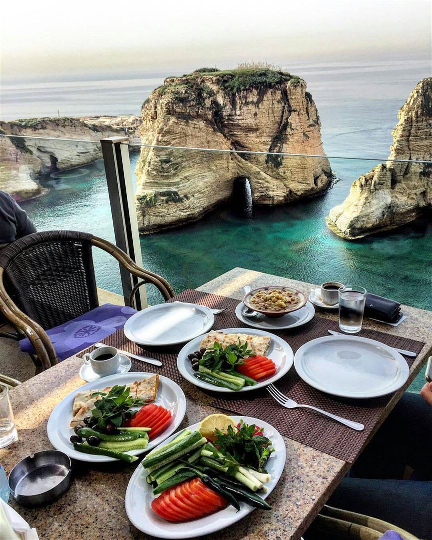 Good morning My Lovely Lebanon .. delicious breakfast in Beirut 🇱🇧By @jo (بيروت  الروشة)