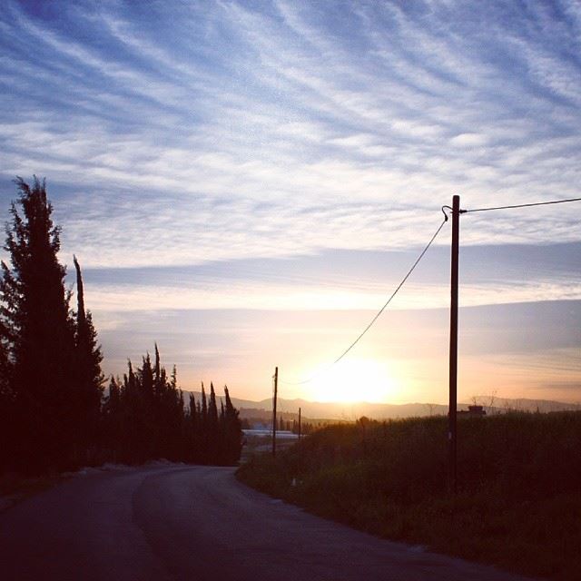Good morning  my  village  entrance  sunrise  sky  clouds  tree ...
