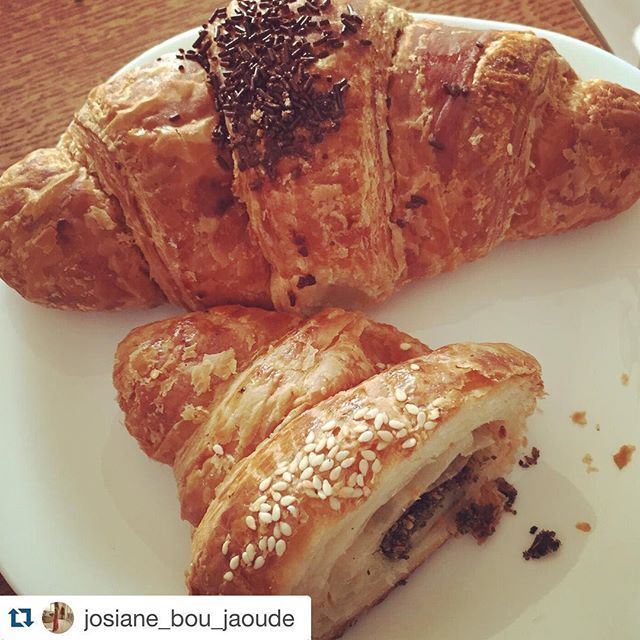 Good Morning, new day start and the best way to stat with a coffee and some croissant @lacigalebeirut with @josiane_bou_jaoude  (La Cigale)