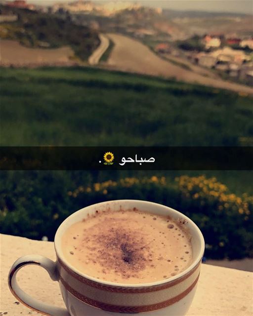 Good morning people it's Friday 😍 nature n  nescafé ☕️... (Jnoub - Sour)