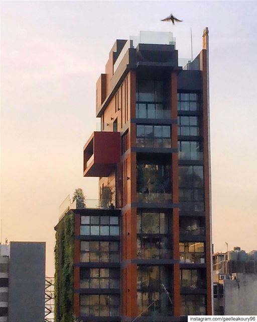 Good morning ☀️ architecture  modernarchitecture  greenarchitecture ... (Mar Mikhael-Armenia The Street)