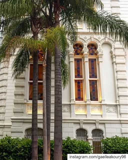 Good morning 🌴☀️ architecture  windows  facade  archilovers  street ... (Sursock Museum)