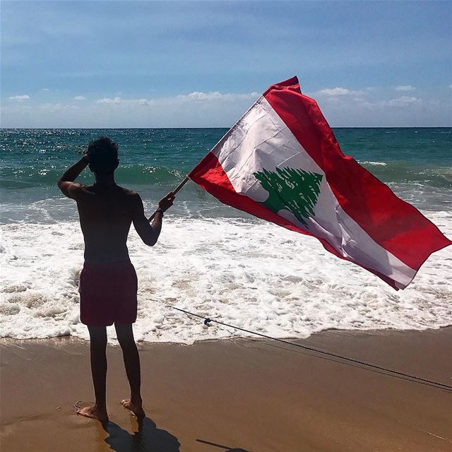 Good night lebanon 🇱🇧💓  lebanon  lebanese  lebaneseandproud  flag ... (Ocean Blue)