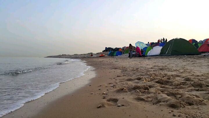  goodmorning  camping  outdoors  beach  summer weekend destination travel... (Damour, Lebanon)