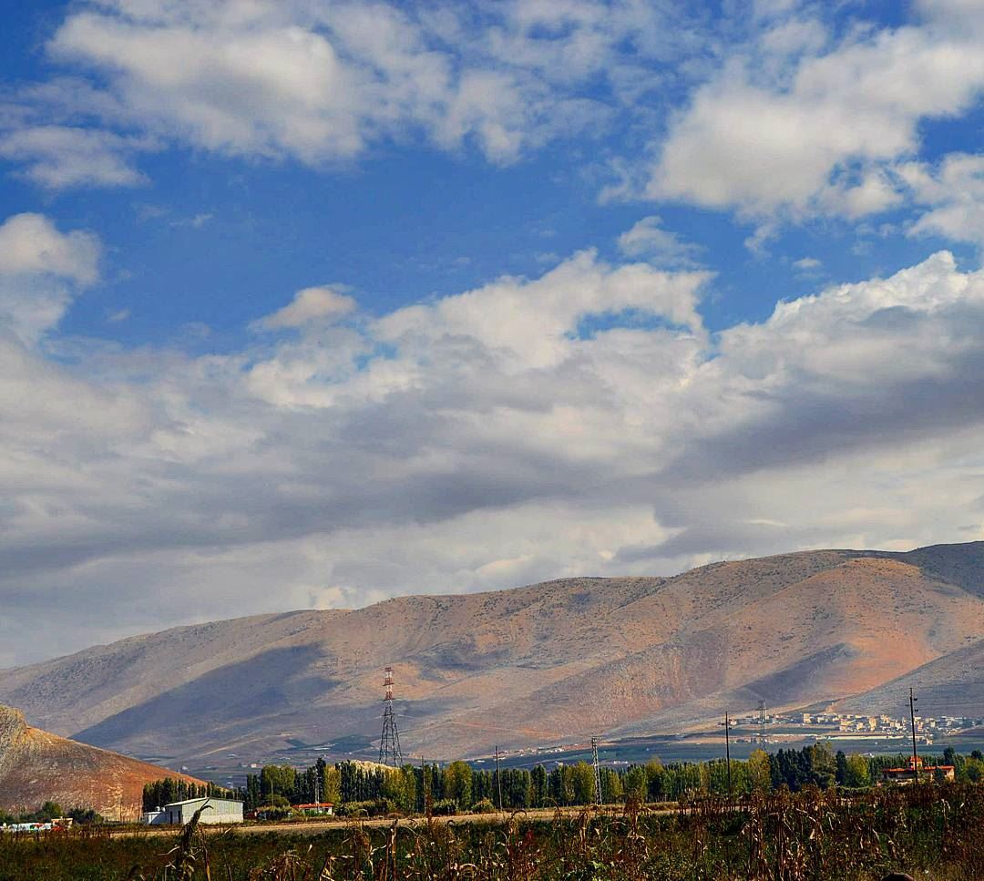 Goodmorning taken frm the land of bekaa mountains  clouds ...