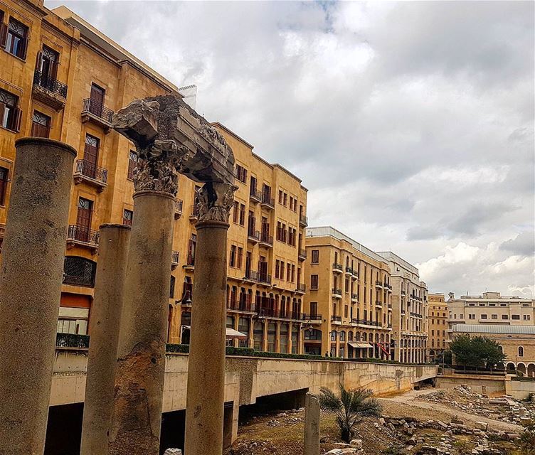 Goodnorning beirut❤❤❤ ruins  pillars  oldarchitecture  oldbuilding ... (Downtown, Beirut, Lebanon)