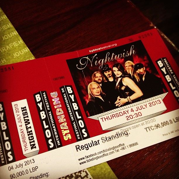 Got it!  nightwish  lebanon  byblosfestival ... (ABC Mall Achrafieh)