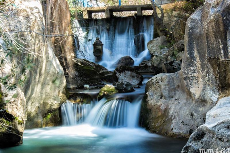 Got my ND filter here , set up my kit and went there , longexposure... (نبع الطاسة)