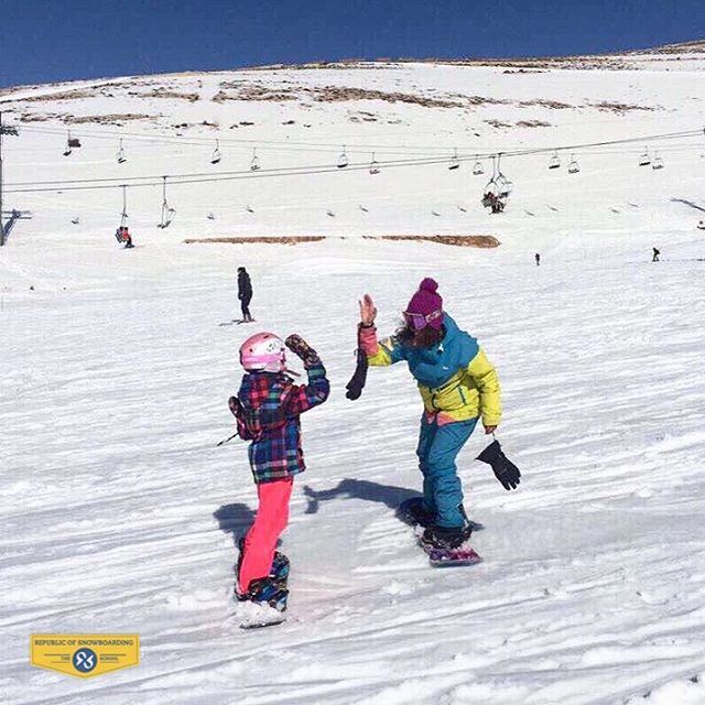Great job Sophie!! And thank you to instructor Alik Ohanian @likolette.... (Mzaar Ski Resort)