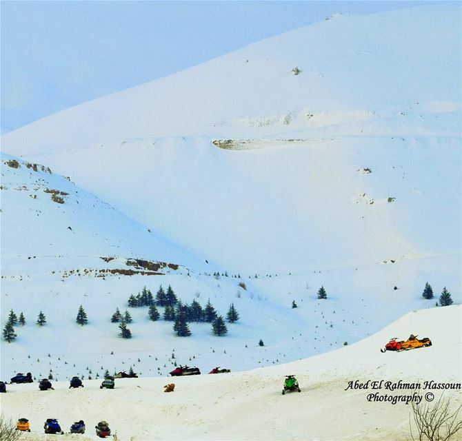 Great weather, white snow => Let's go skiing ❄❄❄ | Like my photography... (Al Arz)