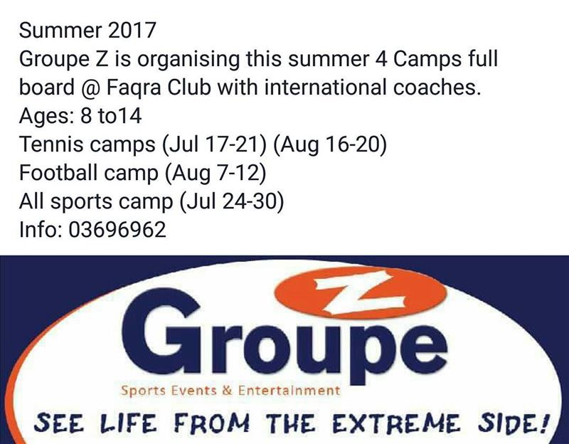 Groupe Z Summer camps 2017  groupez  summer  camps  camping  faqraclub ... (Faqra Club)