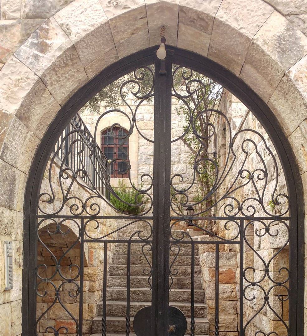Guarded but inviting. A restored medieval abode turned private residence. ... (Dayr Al Qamar, Mont-Liban, Lebanon)
