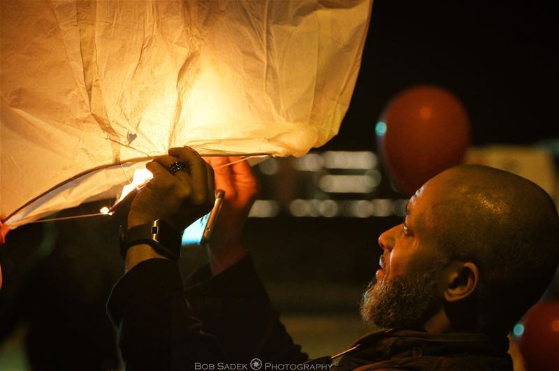 H O P E 🏮 bobsadekphotography  lantern  event  deeds  deedslebanon ... (Beirut Waterfront)