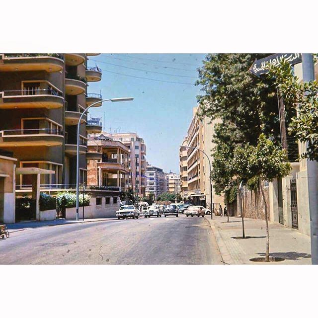 HamraStreet Beirut in 1968 ,