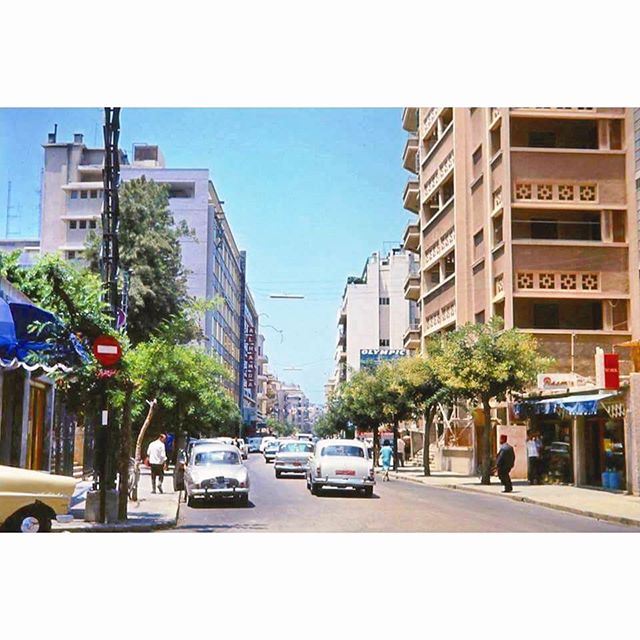 HamraStreet Beirut in 1968 ,