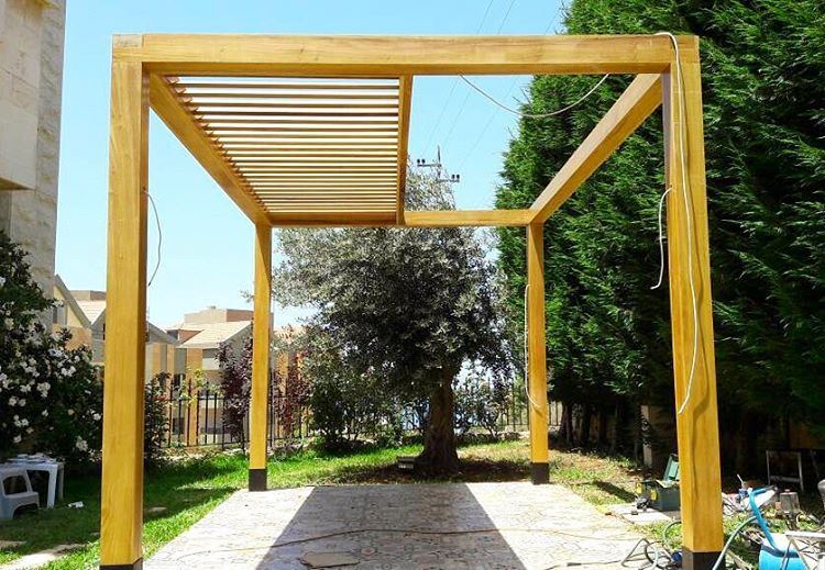 Happening Now in Amchit. PergolaKitsLebanon. Pergola  Wood  Design ... (Amchit)