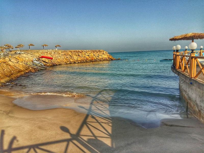 Happiness comes in waves 😏 ...  morning  sea  beach  lebanon_hdr ... (El Héri, Liban-Nord, Lebanon)