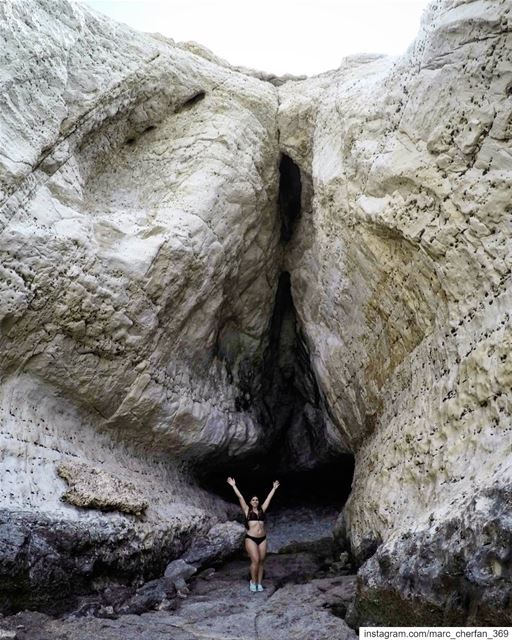  Happiness is finding a  SeaCave 😄🙌 Discover  Explore  Naqoura  South ... (Naqoura)