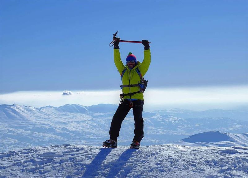 Happiness is like the mountain summit...it is sometimes hidden by clouds,... (Mount Sannine)