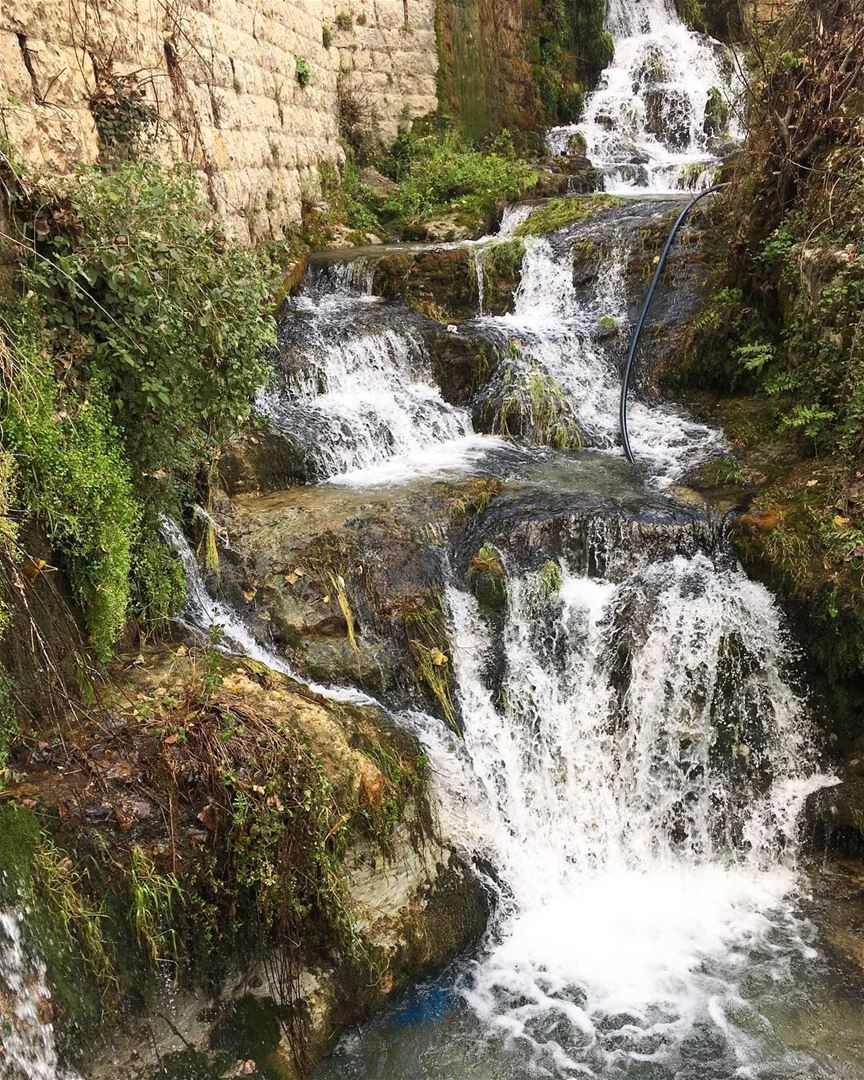 Happiness is listening to a waterfall 🤩  peterwenmaken ......... (Lebanon)