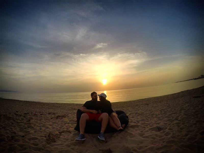  happiness is right next to you @marc_cherfan_369  sunset_pics  sunset ...