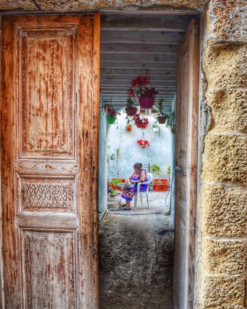 Happiness often sneaks in through a door you didn't know you left open -... (Tyre, Lebanon)