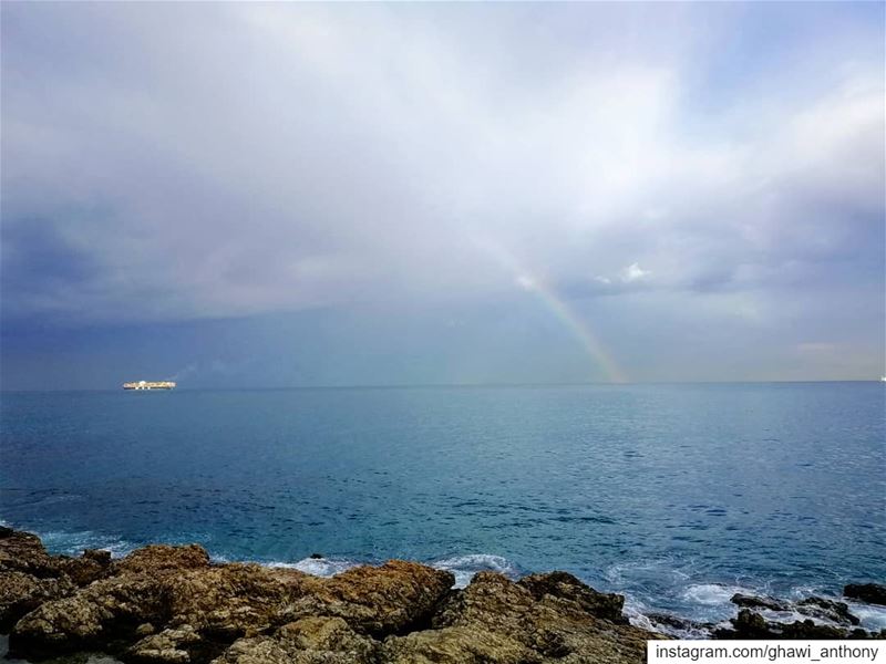 Happy Saturday all 🌈💙______________________________________ saturday ... (Beirut, Lebanon)