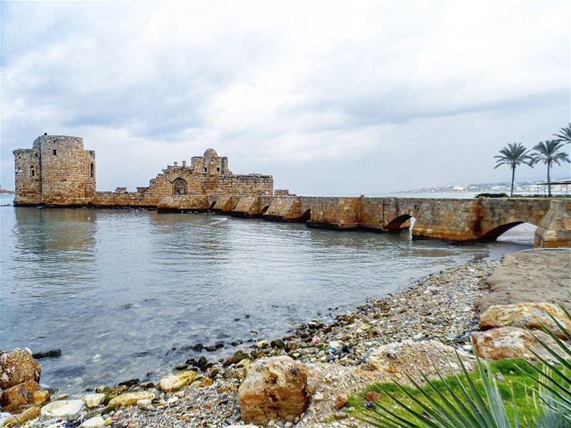 Happy weekend🤗❤❤ photography  goodmorning  fortress  oldcastle  seaside ... (Saida The Sea Castle)