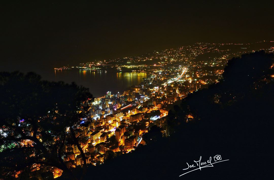  harissa  lebanon  night  nightphotography  holyday  color  sea  nature ...