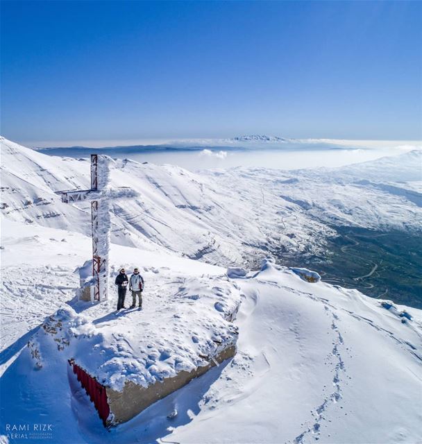 Have A Blessed Week ❄️💙...  mzaar  kfardebian  lebanon  dji  drones ... (Mzaar Kfardebian)