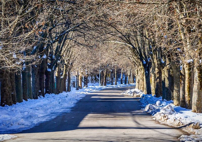 .Have a nice weekend dear friends! Sawfar Cornish covered by snow of the... (Sawfar, Mont-Liban, Lebanon)