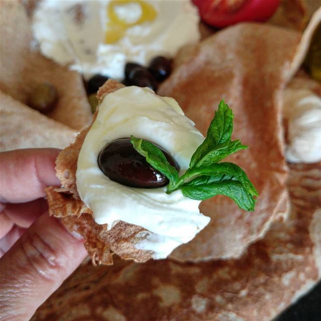 Having labneh and trimmings for dinner does not bother me one bit!  labneh... (Beirut, Lebanon)
