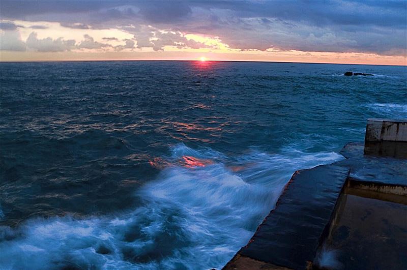 He calmed the storm to a whisper and stilled the waves -Psalm 107:29...... (Beirut, Lebanon)