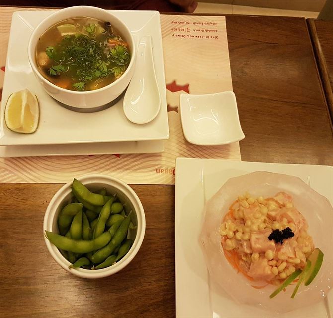 🍣🍲🍣  healthy  food  japanesefood  japaneserestaurant  diner  sushi ... (Tokyo Middle East)