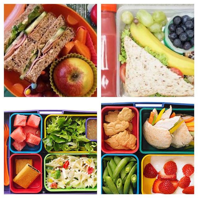 Healthy Ideas for lunch boxes at schools : 1-Fresh fruits 🍎🍒🍊2- fresh...