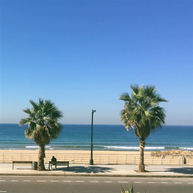 Heaven seems a little bit closer when you are sitting by the ocean.... (Ramlat Al Bayda', Beyrouth, Lebanon)