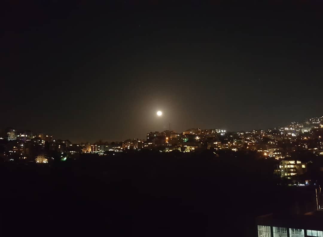 Hello beautiful 🌕 ........ fullmoon  moon  nightsky  lebanon ...