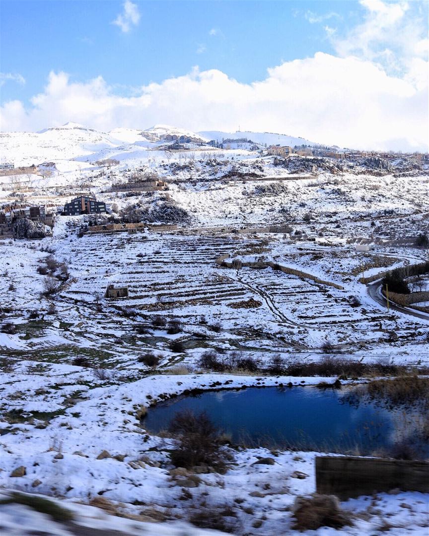Hello from Lebanon! Yes, it snows here ❄️ (Faraya, Mont-Liban, Lebanon)