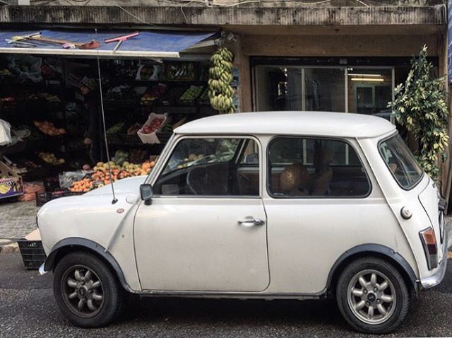 Hello Gorgeous 😉 ..... minicooper  whitecar  smallcar  picoftheday ... (Achrafieh, Lebanon)