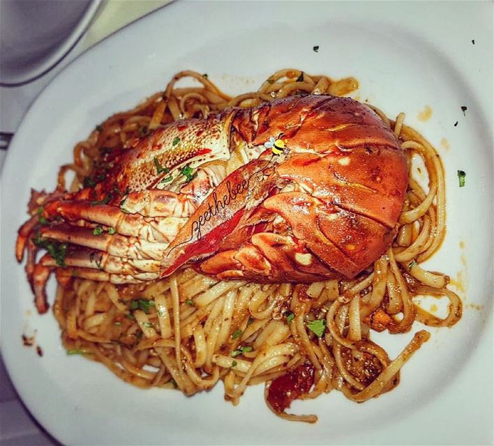 Hello  Lobster 🙋🏻... lobsterspaghetti  spaghetti  seafood ... (Katerina's Restaurant & Cocktail Bar)
