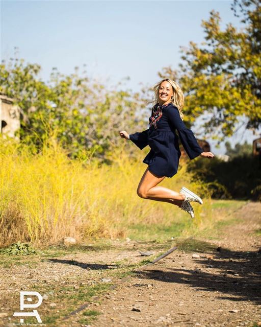 Hello Shiny New Week 🙋🌻💚....who wouldn't want to jump when  surrounded... (Tripoli, Lebanon)