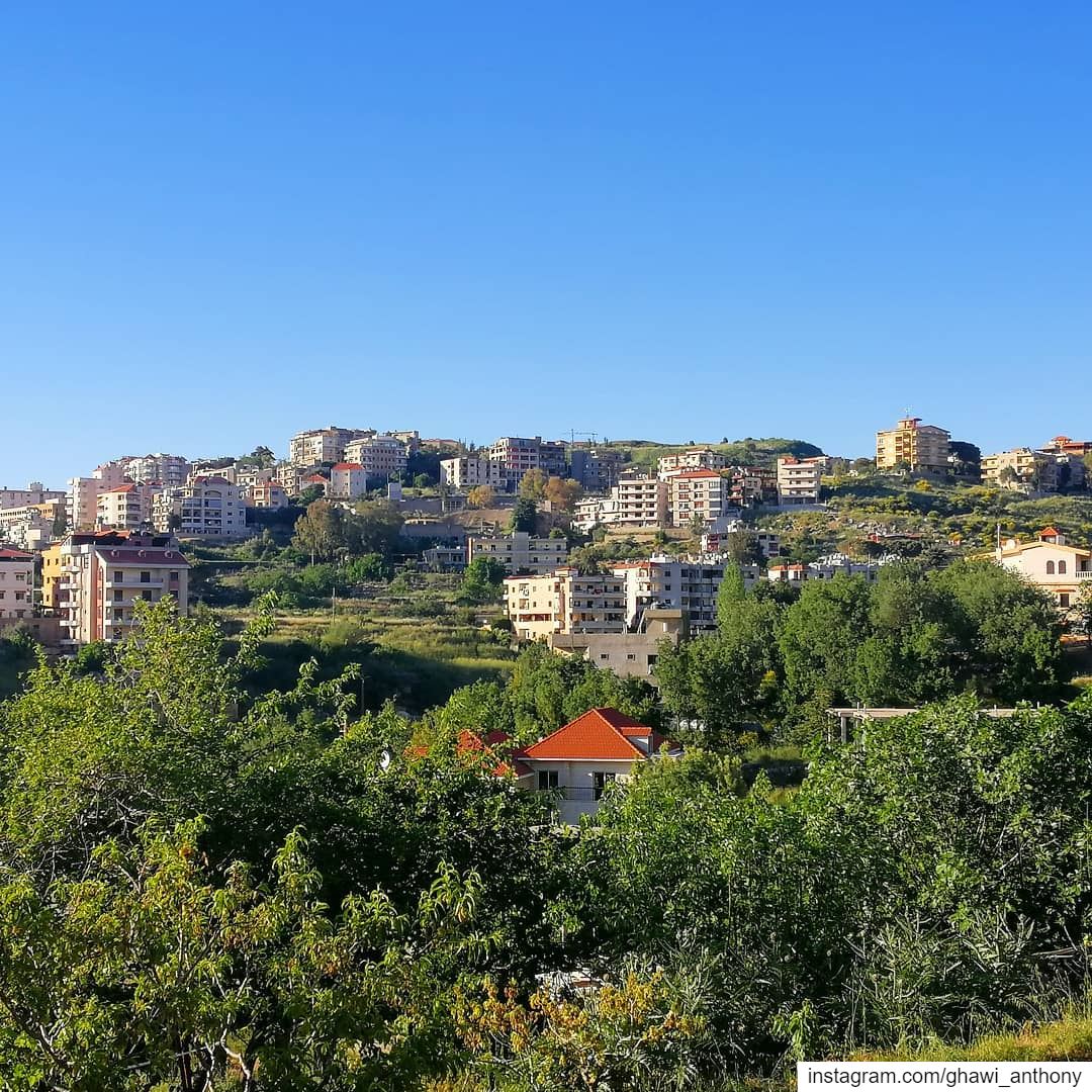 Hello small village 💚🏡_______________________________ sunday  village ... (Aïn Ej Jdîdé, Mont-Liban, Lebanon)