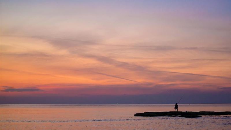 Her eyes glittered with joy everytime she saw the sun kissing the sea, and... (Tripoli, Lebanon)