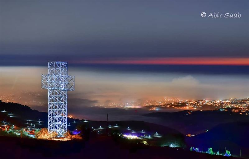 High Up On The Bekish Mountain Stood A Giant Cross! .. lebanon ... (Salib Bekish)