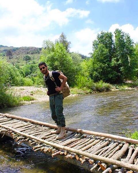  hiker hikingadventures  hiking amazingday  crossingriver  lebanesenature ... (Bisri-Jezzine)