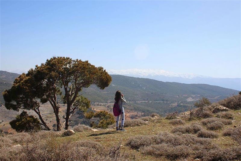  hiking aramta jezzine tree mountains sky nature naturelover southlebanon... (`Aramtá, Al Janub, Lebanon)