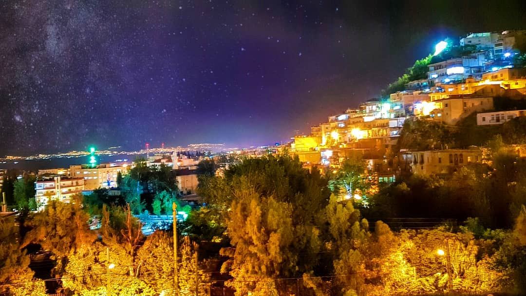 Hit the Lights! stars  galaxy  longexposure  nightsky ... (Qabb Ilyas, Béqaa, Lebanon)